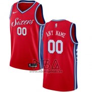 Camiseta Philadelphia 76ers Personalizada 2017-18 Rojo