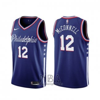 Camiseta Philadelphia 76ers T.j. Mcconnell NO 12 Ciudad 2019-20 Azul