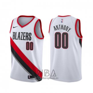 Camiseta Portland Trail Blazers Carmelo Anthony NO 0 Association 2019-20 Blanco