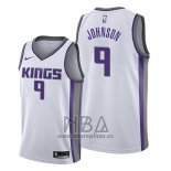 Camiseta Sacramento Kings B.j. Johnson NO 9 Association Blanco