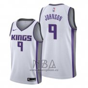 Camiseta Sacramento Kings B.j. Johnson NO 9 Association Blanco