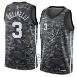 Camiseta San Antonio Spurs Marco Belinelli NO 3 Ciudad 2018 Gris