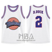 Camiseta Tune Squad Daffy Duck NO 2 Blanco