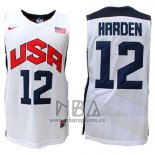 Camiseta USA 2012 James Harden NO 12 Blanco