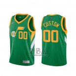 Camiseta Utah Jazz Personalizada Earned 2020-21 Verde