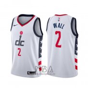 Camiseta Washington Wizards John Wall NO 2 Ciudad Blanco