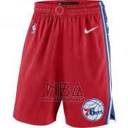 Pantalone Philadelphia 76ers 2017-18 Rojo