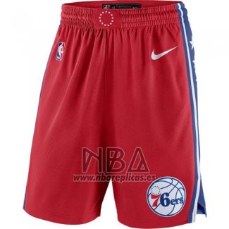 Pantalone Philadelphia 76ers 2017-18 Rojo