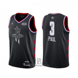 Camiseta All Star 2019 Houston Rockets Chris Paul NO 3 Negro