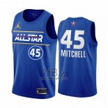 Camiseta All Star 2021 Utah Jazz Donovan Mitchell NO 45 Azul