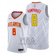 Camiseta Atlanta Hawks Isaac Humphries NO 8 Blanco Association