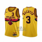 Camiseta Atlanta Hawks Kevin Huerter NO 3 Ciudad 2021-22 Amarillo