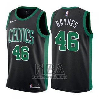 Camiseta Boston Celtics Aron Baynes NO 46 Statehombret 2017-18 Negro