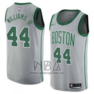 Camiseta Boston Celtics Robert Williams III NO 44 Ciudad 2017-18 Gris