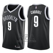 Camiseta Brooklyn Nets Demarre Carroll NO 9 Icon 2017-18 Negro