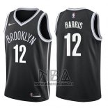 Camiseta Brooklyn Nets Joe Harris NO 12 Icon 2017-18 Negro