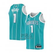 Camiseta Charlotte Hornets Malik Monk NO 1 Icon 2020-21 Verde