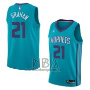 Camiseta Charlotte Hornets Treveon Graham NO 21 Icon 2018 Verde