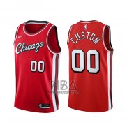 Camiseta Chicago Bulls Personalizada Ciudad 2021-22 Rojo