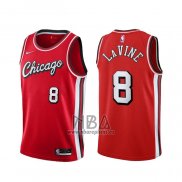 Camiseta Chicago Bulls Zach Lavine NO 8 Ciudad 2021-22 Rojo