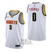 Camiseta Denver Nuggets Isaiah Thomas NO 0 Association Blanco