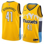 Camiseta Denver Nuggets Juan Hernangomez NO 41 Statement 2018 Amarillo