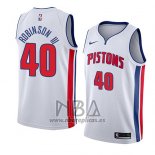 Camiseta Detroit Pistons Glenn Robinson III NO 40 Association 2018 Blanco