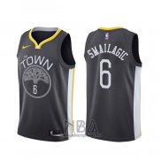 Camiseta Golden State Warriors Alen Smailagic NO 6 Statement 2019-20 Negro