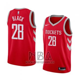 Camiseta Houston Rockets Tarik Black NO 28 Icon 2018 Rojo