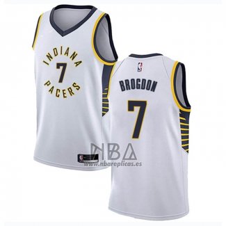 Camiseta Indiana Pacers Malcolm Brogdon NO 7 Association Blanco