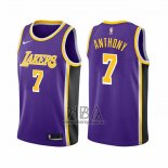 Camiseta Los Angeles Lakers Carmelo Anthony NO 7 Statement 2021 Violeta