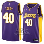 Camiseta Los Angeles Lakers Ivica Zubac NO 40 Statement 2018 Violeta