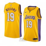 Camiseta Los Angeles Lakers Johnathan Williams NO 19 Icon 2018 Oro