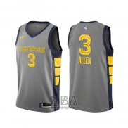 Camiseta Memphis Grizzlies Grayson Allen NO 3 Ciudad Gris