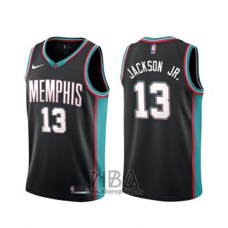 Camiseta Memphis Grizzlies Jaren Jackson Jr. NO 13 Classic Negro