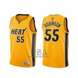 Camiseta Miami Heat Duncan Robinson NO 55 Earned 2020-21 Oro