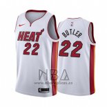 Camiseta Miami Heat Jimmy Butler NO 22 Association 2018 Blanco