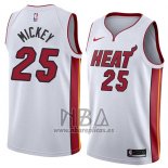 Camiseta Miami Heat Jordan Mickey NO 25 Association 2018 Blanco