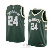 Camiseta Milwaukee Bucks Pat Connaughton NO 24 Icon 2018 Verde