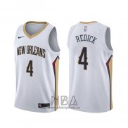 Camiseta New Orleans Pelicans J.j. Redick NO 4 Association Blanco