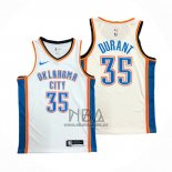 Camiseta Oklahoma City Thunder Kevin Durant NO 35 Association Blanco