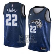 Camiseta Orlando Magic Jerian Grant NO 22 Ciudad 2018 Azul