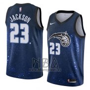 Camiseta Orlando Magic Justin Jackson NO 23 Ciudad 2018 Azul