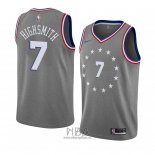 Camiseta Philadelphia 76ers Haywood Highsmith NO 7 Ciudad 2018-19 Gris