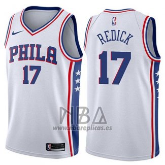 Camiseta Philadelphia 76ers JJ Redick NO 17 Swingman Association 2017-18 Blanco