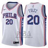 Camiseta Philadelphia 76ers Markelle Fultz NO 20 2017-18 Blanco