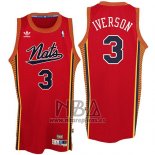 Camiseta Philadelphia 76ers Nata Allen Iverson NO 3 Retro Rojo