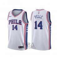 Camiseta Philadelphia 76ers Norvel Pelle NO 14 Association 2019-20 Blanco