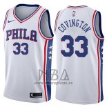 Camiseta Philadelphia 76ers Robert Covington NO 33 Swingman Association 2017-18 Blanco