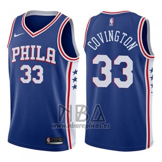 Camiseta Philadelphia 76ers Robert Covington NO 33 Swingman Icon 2017-18 Azul